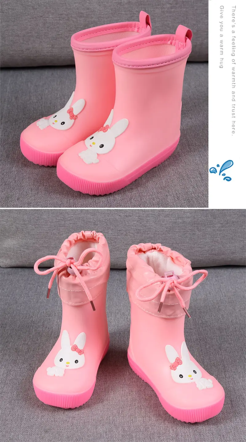 Ploves of dismantling baby rain shoes 1 infant child 3 rain boots men and girls water shoes, children princess cute lightweight shoes — chobi 25