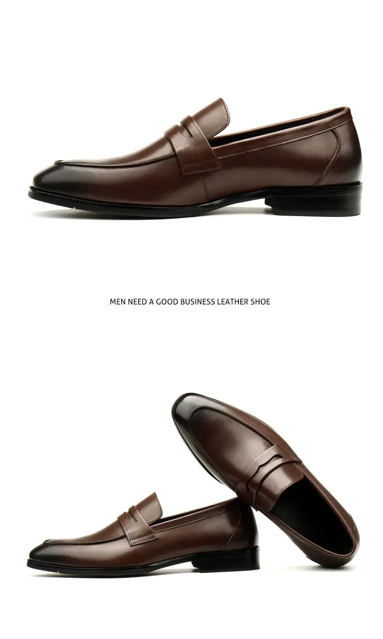 The new men's shoes, the European version of the leather, comfortable soft leather surface.Working at work, large size 45 — chobi 20