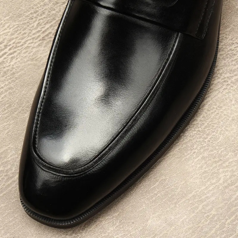 The new men's shoes, the European version of the leather, comfortable soft leather surface.Working at work, large size 45 — chobi 6