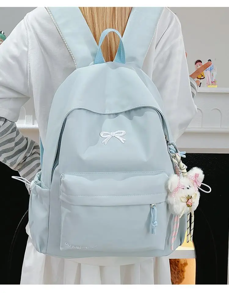 Backpack, Japanese universal capacious fresh shoulder bag, for secondary school — chobi 31
