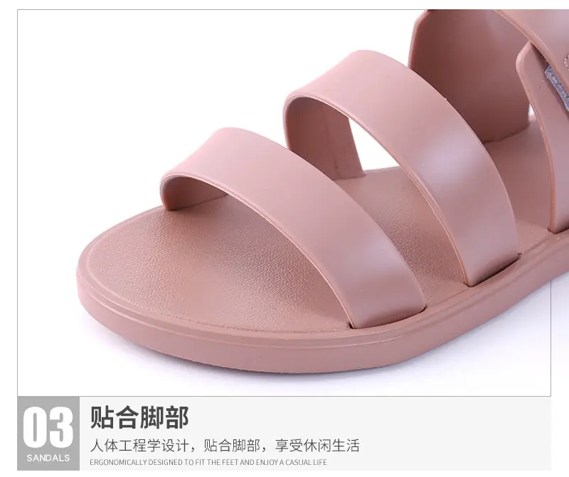 Women's sports sandals, lightweight breathable universal mule with velcro for students flat, suitable for spring and autumn — chobi 7