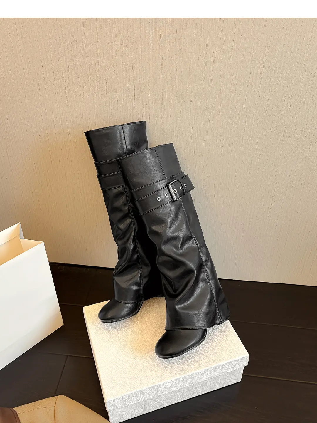 High boots, removable insulated trousers, can be worn in two ways, plus size, extra wide fit — chobi 38