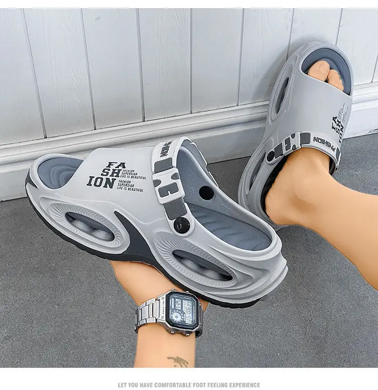 (Wholesale), quality sandals, men's non-slip slippers to go out platform, can be worn in two ways — chobi 15