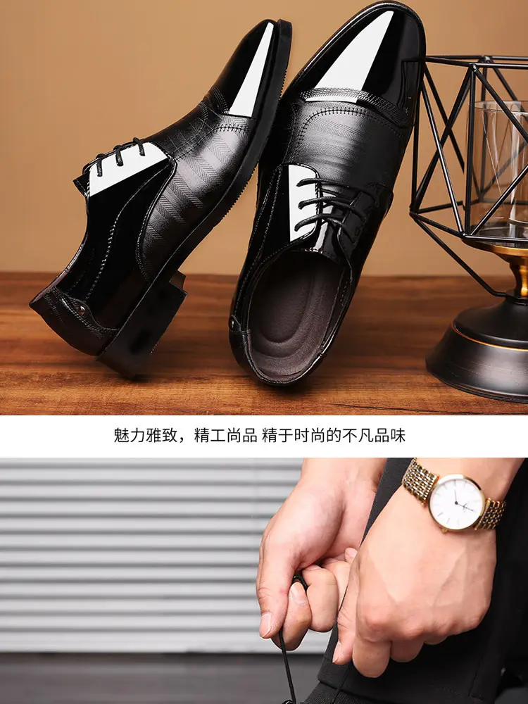 Men's spring classic suit jacket, fashionable wedding shoes, trend of season, plus size, dropshipping available — chobi 19