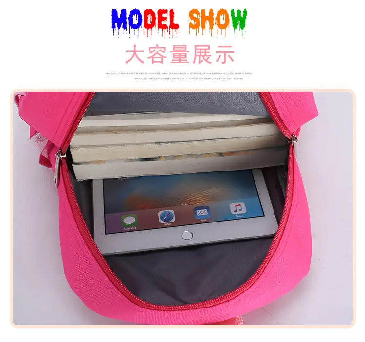 (Wholesale), children's backpack, cartoon school bag girl's for early age for men and women, 3-8 years — chobi 8