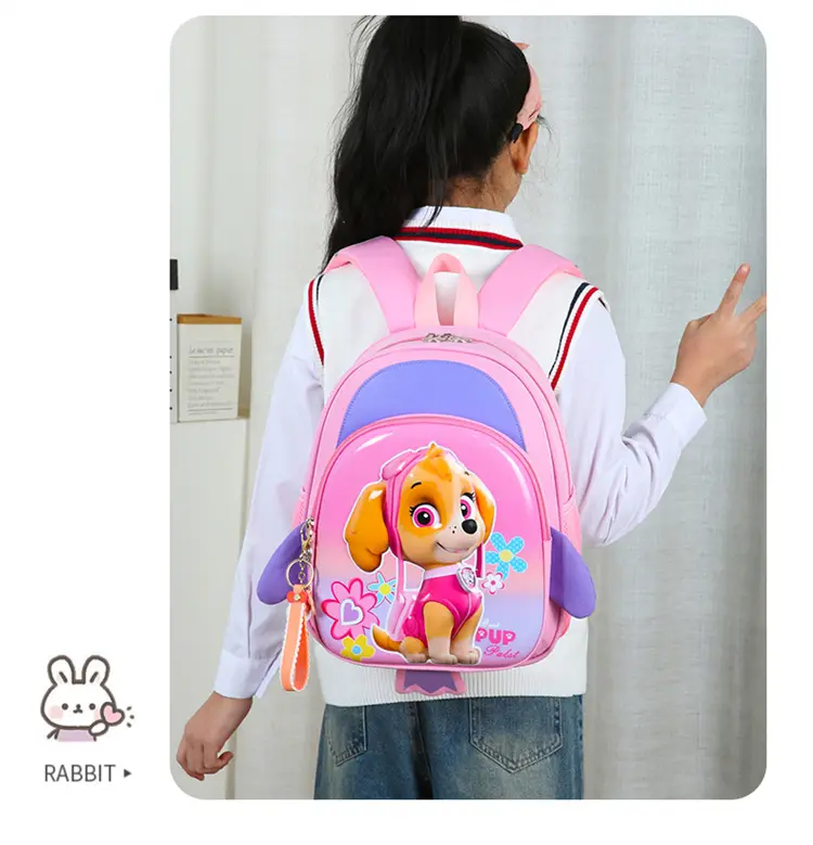 School bag for early age, cartoon backpack, card holder for men and women, 3-6 years — chobi 23