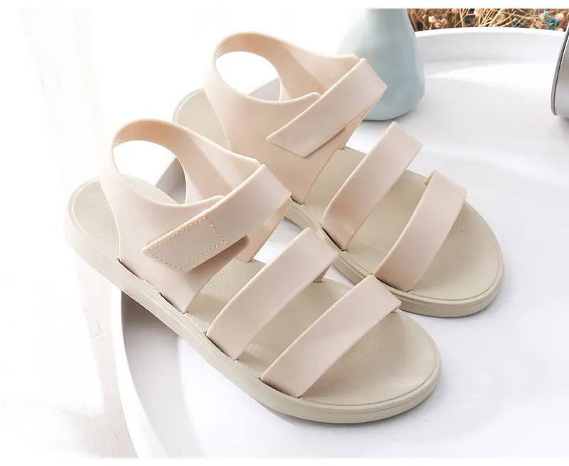 Women's sports sandals, lightweight breathable universal mule with velcro for students flat, suitable for spring and autumn — chobi 21