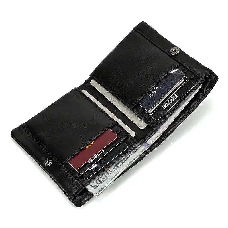 Retro leather wallet for leisure, Amazon, genuine leather — chobi 5
