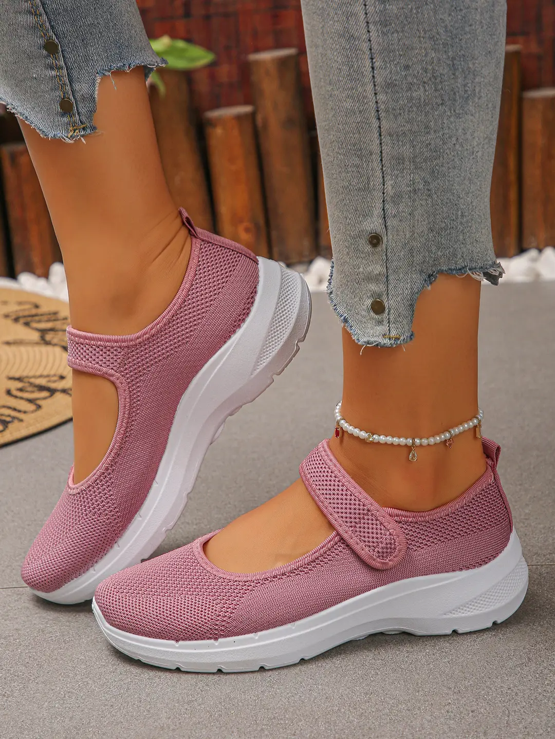 (Cross-border trading), Mary Jane shoes, breathable shoes, lightweight sneakers low-cut, casual women's walking shoes, plus size, for middle age, made — chobi 9