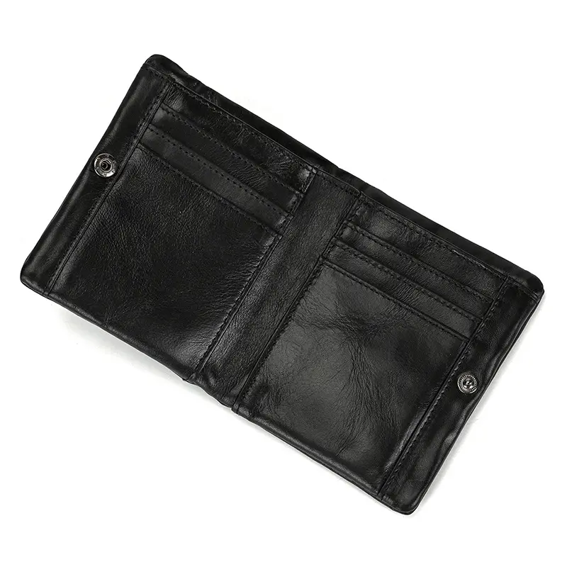 Retro leather wallet for leisure, Amazon, genuine leather — chobi 4