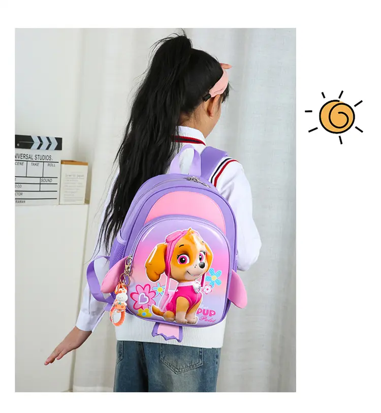 School bag for early age, cartoon backpack, card holder for men and women, 3-6 years — chobi 20