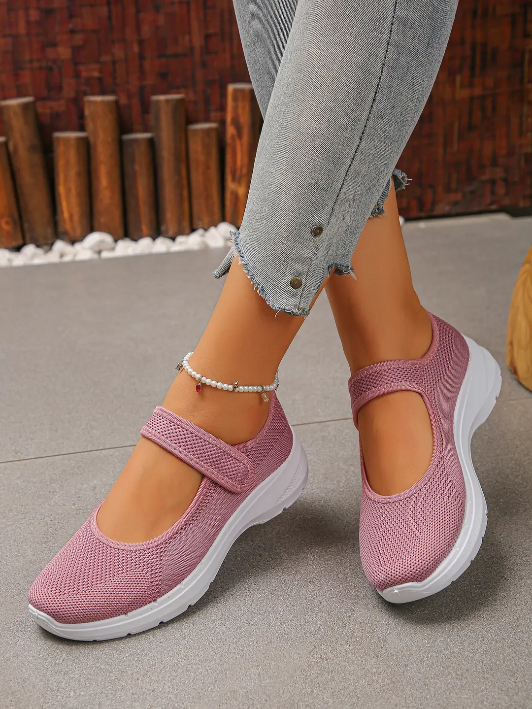 (Cross-border trading), Mary Jane shoes, breathable shoes, lightweight sneakers low-cut, casual women's walking shoes, plus size, for middle age, made — chobi 8
