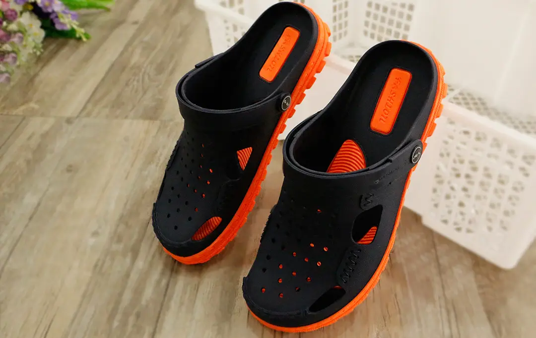 Vietnamese style Wentu slippers WENTU sandals dual-purpose shoes men's fashion outdoor and indoor two-color mesh holes — chobi 22