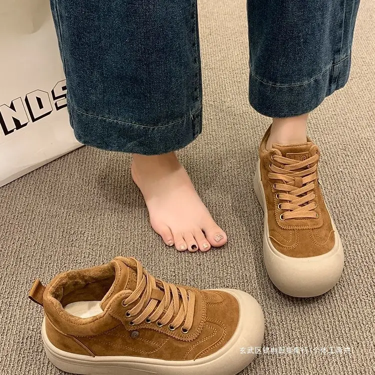 Insulated winter lightweight sneakers platform, keep warm GAT shoes, women's style — chobi 1