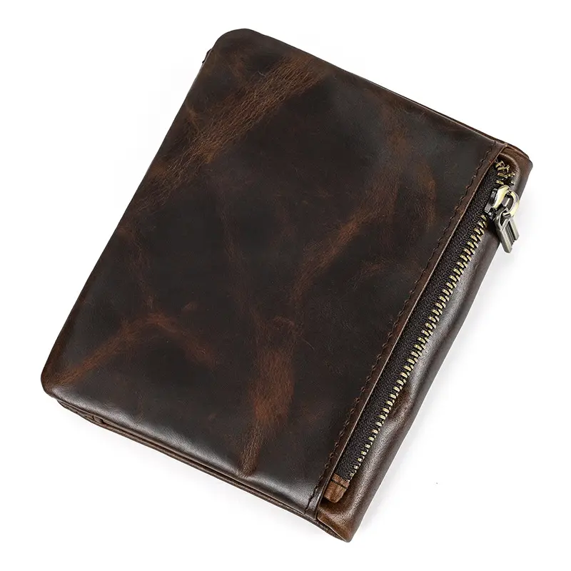 Retro leather wallet for leisure, Amazon, genuine leather — chobi 14