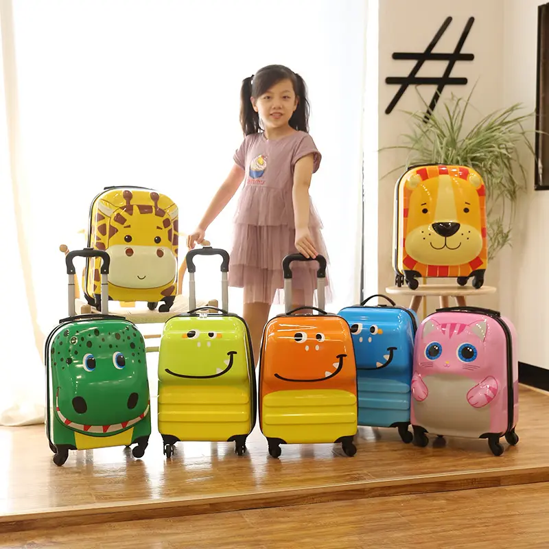 Cartoon universal cute three dimensional suitcase, 18 inch, 3D — chobi 4