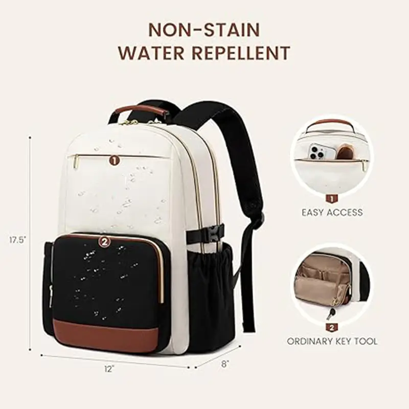 Laptop, backpack for traveling, luggage capacious storage system lightweight for mother and baby — chobi 9