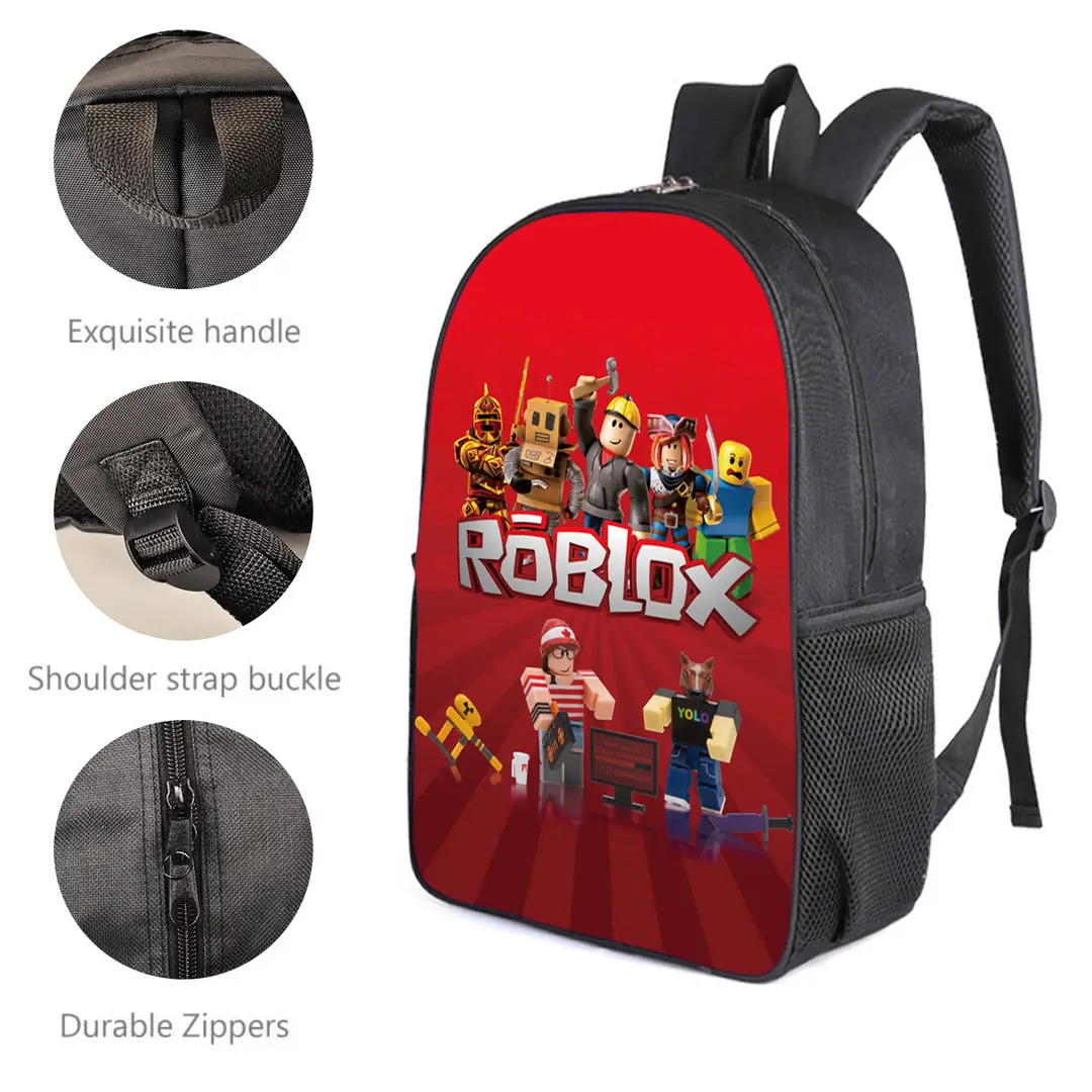 Set, backpack for students, school bag, pencil case, 3 piece set, primary and secondary school — chobi 3