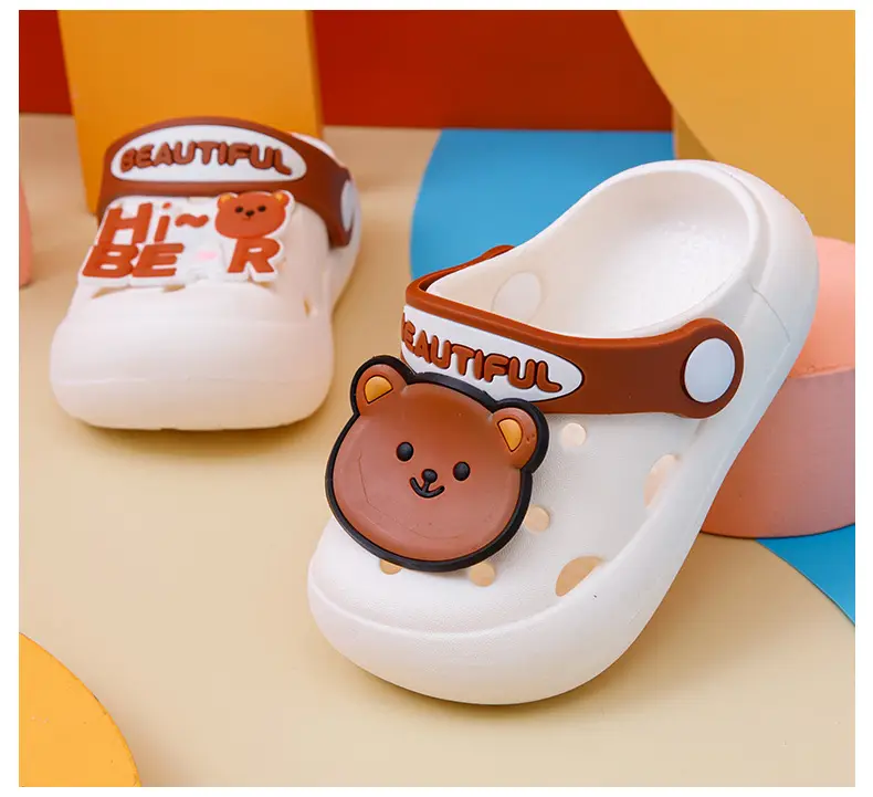 Children's non-slip cartoon summer Crocs-style slippers, mule for boys, sandals — chobi 16