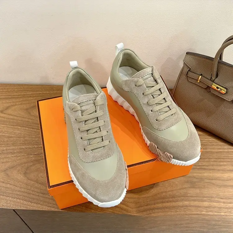 Classic two-tone universal fashionable running sneakers for leisure for men and women flat, genuine leather, for beloved — chobi 8