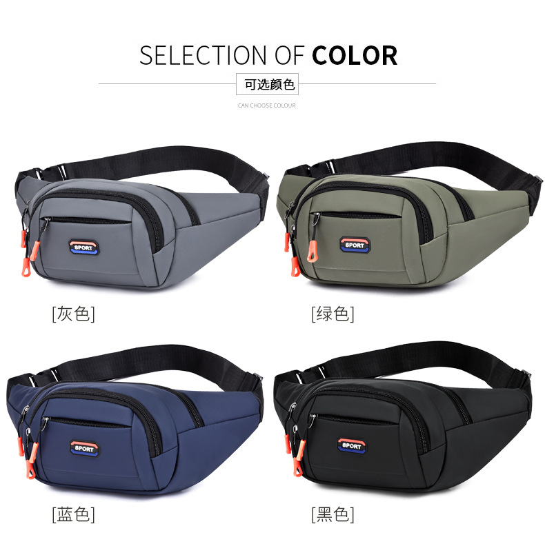 (Cross-border trading), men's cloth multicoloured belt bag, wear-resistant chest bag, travel shoulder bag, casual wallet, increased thickness — chobi 23