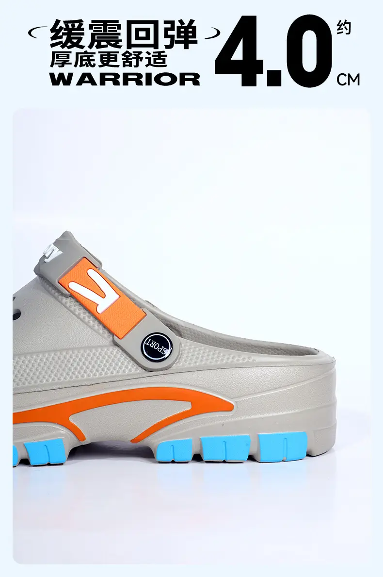 (Cross-border trading), fashionable lightweight sandals, summer trend Crocs-style slippers, beach casual footwear, closed toe, suitable for outdoor we — chobi 7