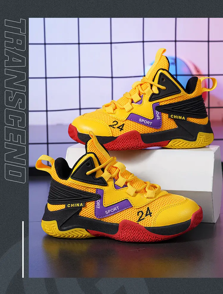 Basketball uniform for boys, autumn children's breathable non-slip sneakers for training — chobi 27