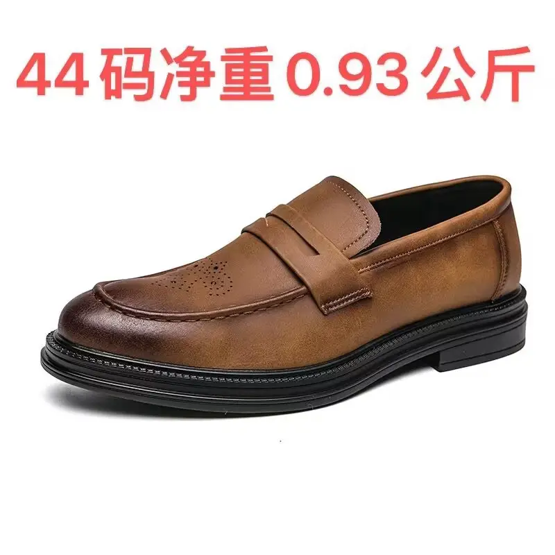 Shoes pointed-toe, men's casual classic suit jacket English style, 2023, British style, soft sole, non-slip sole — chobi 15
