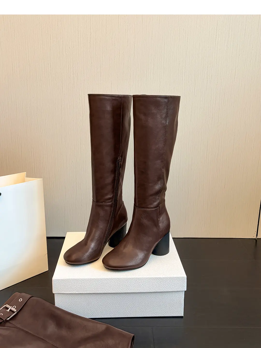 High boots, removable insulated trousers, can be worn in two ways, plus size, extra wide fit — chobi 35