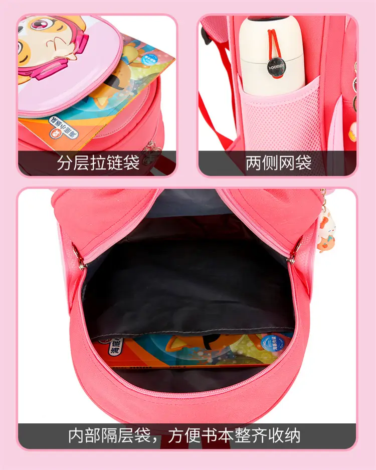School bag for early age, cartoon backpack, card holder for men and women, 3-6 years — chobi 12