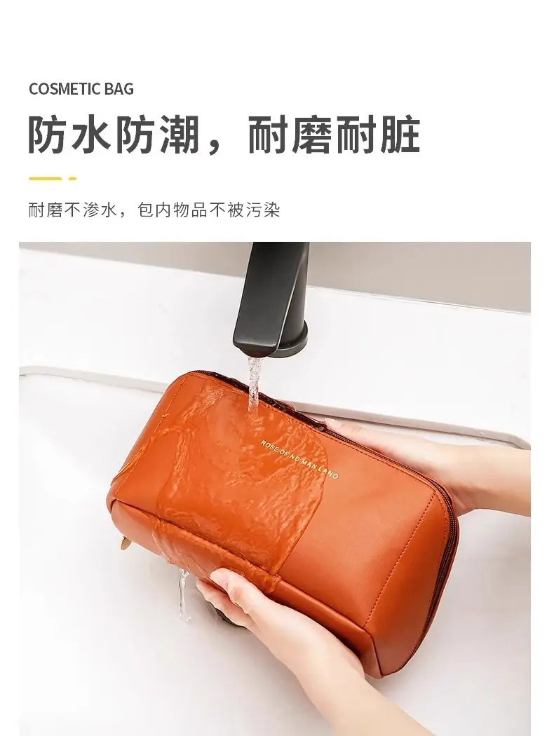 Capacious cosmetic bag, handheld brand shoulder bag, storage bag for traveling, high-quality style, internet celebrity — chobi 11