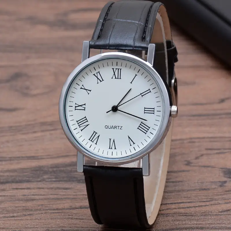 Men's quartz watch, glossy strap — chobi 15