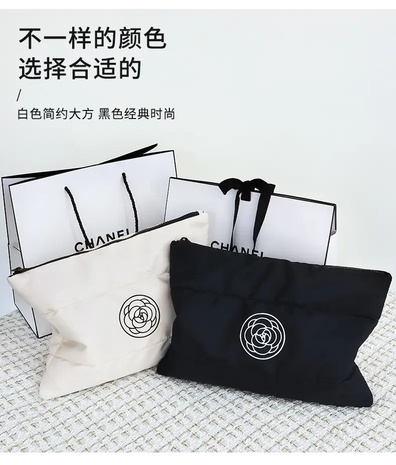 Mountain tea, capacious high quality handheld cosmetic bag, travel bag, Chanel style — chobi 7