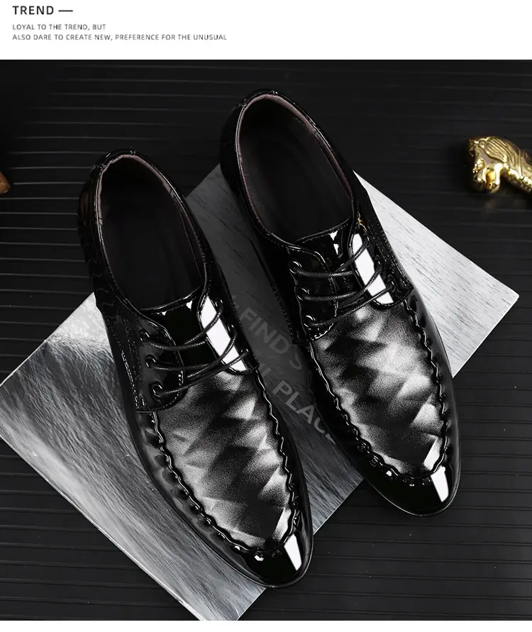 Men's classic suit jacket, casual footwear, universal wedding shoes, plus size, dropshipping available — chobi 19