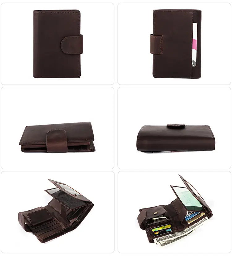 (Cross-border trading), wallet, retro capacious small clutch bag, leather card holder, high-end — chobi 33