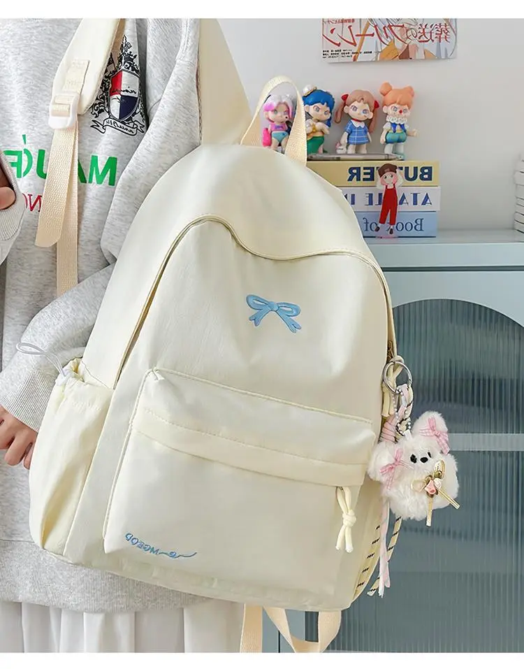 Backpack, Japanese universal capacious fresh shoulder bag, for secondary school — chobi 19