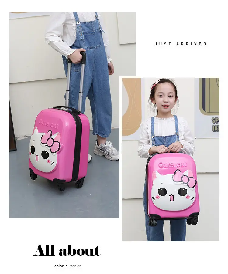 Cartoon universal cute three dimensional suitcase, 18 inch, 3D — chobi 20