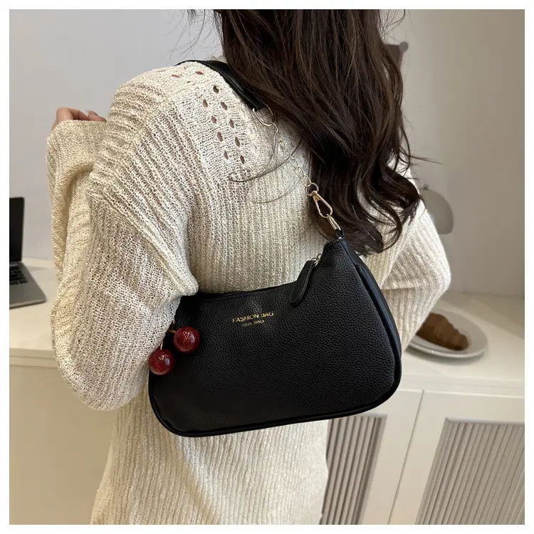 Fashionable trend solid color underarm bag, shoulder bag, one-shoulder bag, purse — chobi 8