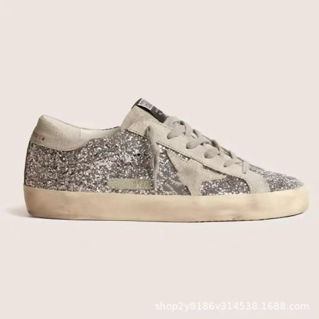 Korean version 2025 new SUPERSTAR genuine leather old retro small dirty shoes women's inner heightening star shoes dirty shoes — chobi 16