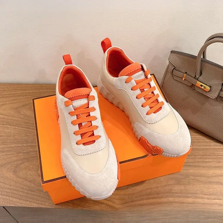 Classic two-tone universal fashionable running sneakers for leisure for men and women flat, genuine leather, for beloved — chobi 7