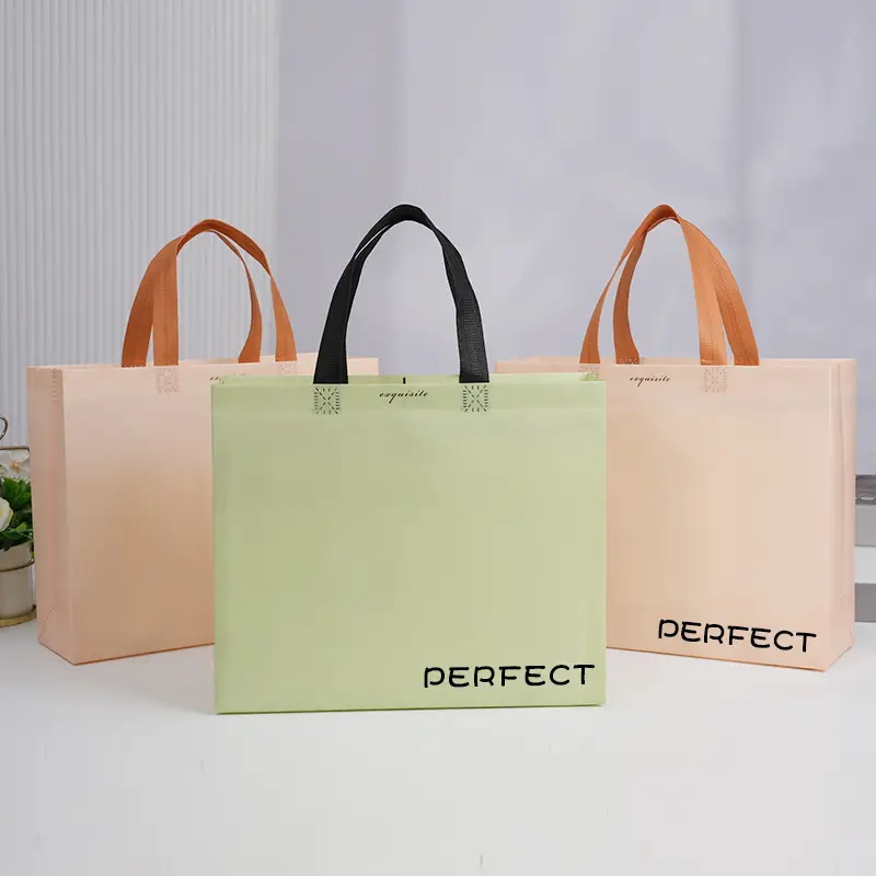 (Cross-border trading), linen bag non-woven cloth, shopping bag, Amazon, high-quality style — chobi 7