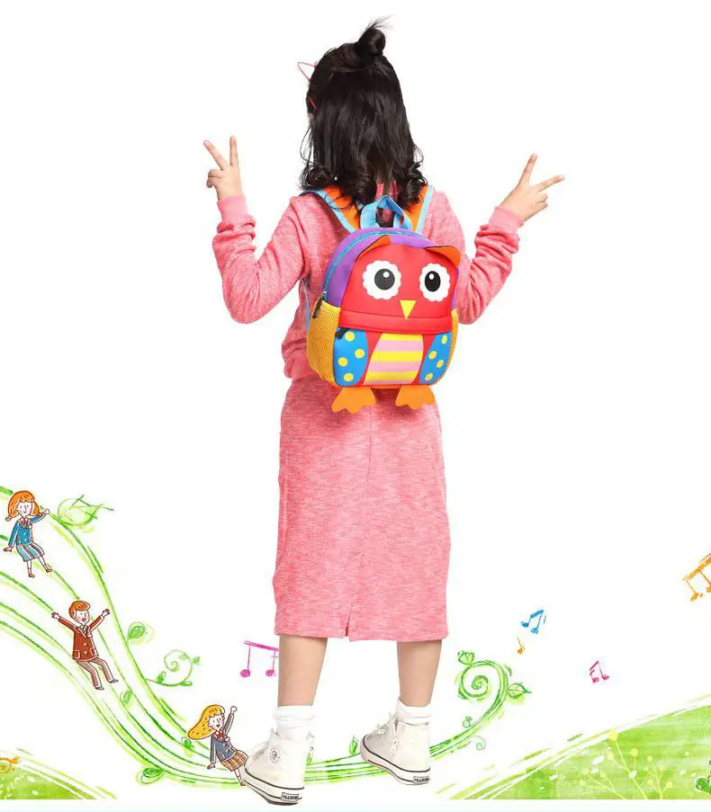 Ultra light school bag for early age, cartoon cute backpack — chobi 12