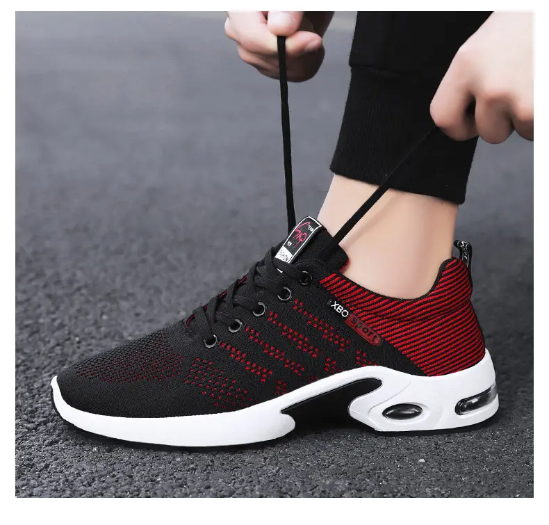(Cross-border trading), summer breathable soft heel, casual running sneakers, plus size, made with flyknit technology — chobi 14