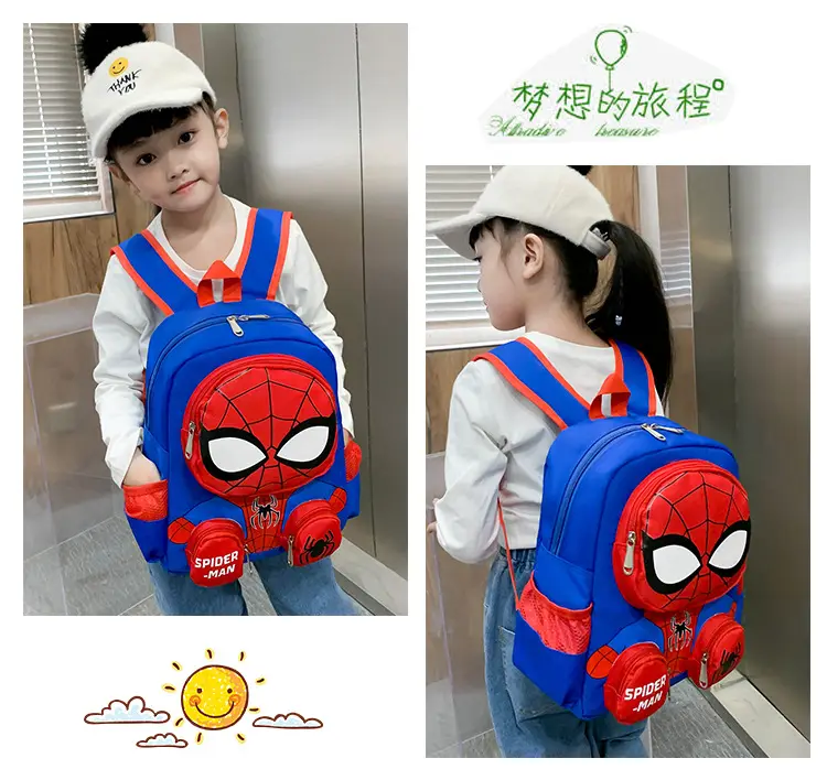 (Wholesale), children's backpack, cartoon school bag girl's for early age for men and women, 3-8 years — chobi 17