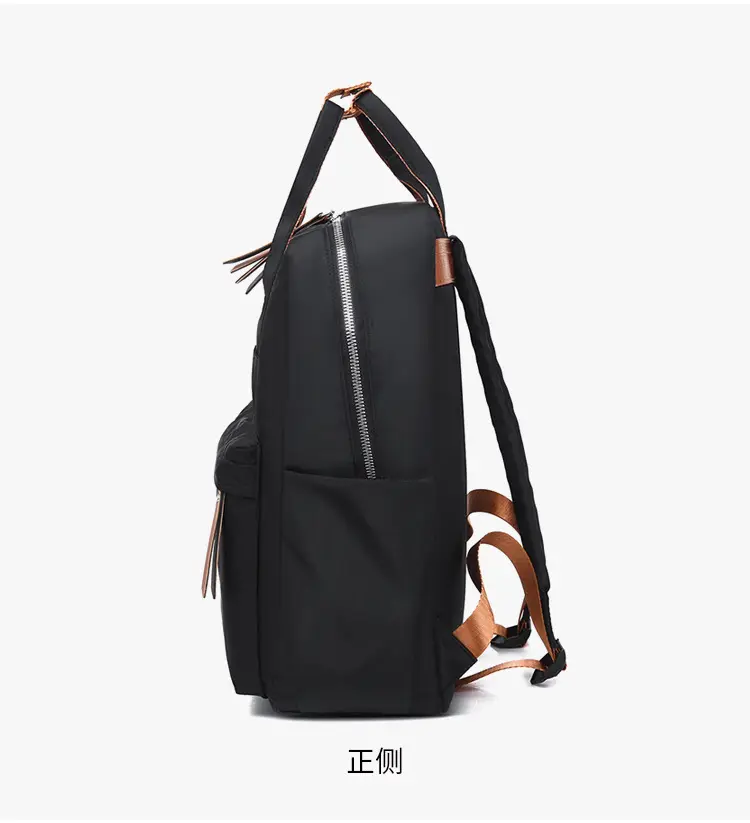 Nylon backpack for leisure, handheld laptop, school bag for traveling, 2023 collection, simple and elegant design, 14 inch — chobi 13