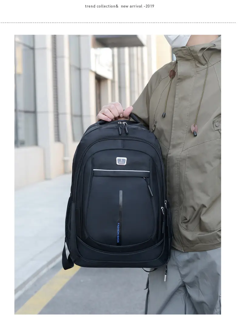 (Cross-border trading), casual backpack, laptop, travel bag, simple and elegant design, business version — chobi 19