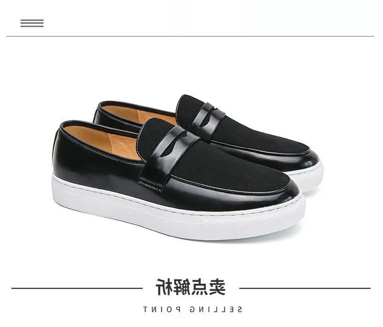 (Wholesale), men's summer shoes English style, breathable universal casual loafers, British style, 2024 years — chobi 4