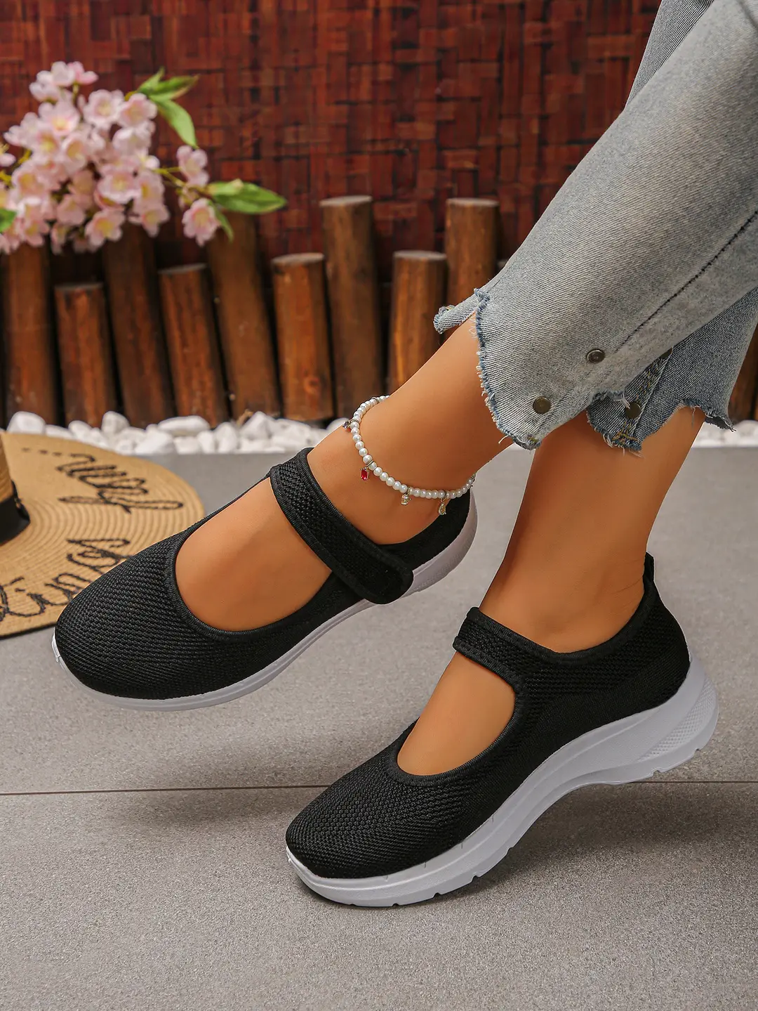 (Cross-border trading), Mary Jane shoes, breathable shoes, lightweight sneakers low-cut, casual women's walking shoes, plus size, for middle age, made — chobi 21