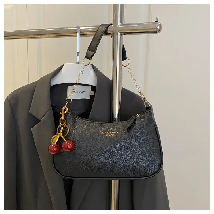 Fashionable trend solid color underarm bag, shoulder bag, one-shoulder bag, purse — chobi 23