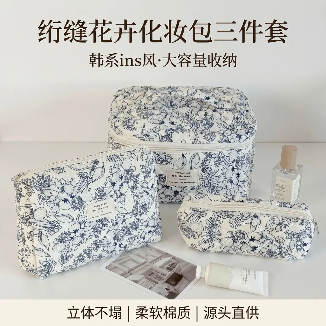 (Cross-border trading), capacious handheld cosmetic bag, organizer bag to go out for traveling — chobi 3